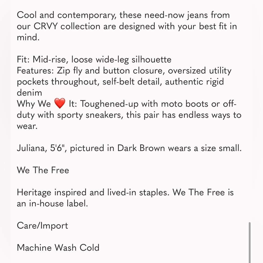 We The Free Light Blue Wide Leg Jeans - Picture 7 of 7